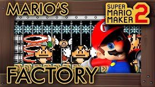 Super Mario Maker 2 - Mario's Power-Up Factory Level