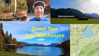 Gravel Tour zum Walchensee mit Alpenpanorama im  Herbst auf meinem Canyon Grizl 7