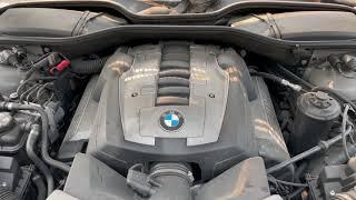 2006 BMW 750Li E66 4.8 V8 N62 Engine Test Run Video