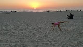 Miss Polina on the Pacific ocean