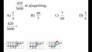 Matematika master yechimi (200 )