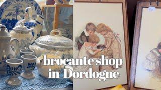 Brocante shop in Montignac in Dordogne France