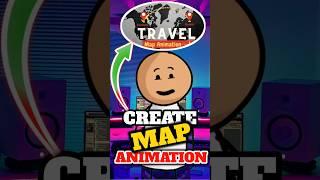 Create viral Map Animation #shorts #viral #tech
