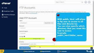 How to create and use FTP Account in cPanel | YottaSrc