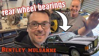 the Bentley mulsanne needs rear wheel bearings. what a major nightmare. Bentley turbo, rolls royce