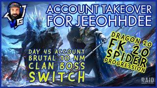 Raid Shadow Legends Account Takeover for Jeeohhdee | Day 45 Account Full Rework