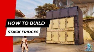 How To Stack Fridges | ARK: Survival Ascended | Vanilla Building Trick