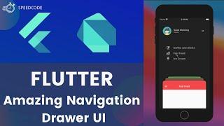 Flutter AMAZING navigation drawer with animation | Flutter UI | Speedcode | 2020