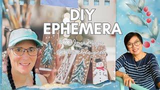 Vlogmas Day 24: DIY Ephemera With JanaMays@JMariedesigned