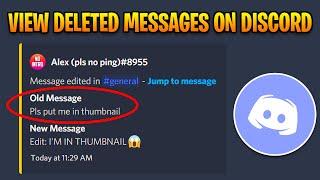 View Deleted & Edited Messages on Your Discord Server