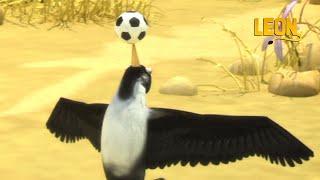 Bird x Football | Leon the Lion | 25' Compilation | Crazy animals