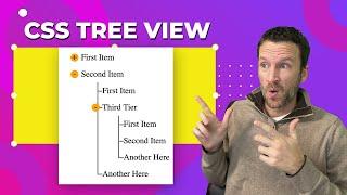 Pure CSS tree view with custom tree icons