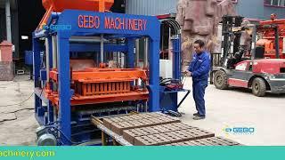 gebo machinery QT 4 20 automatic hydraulic block brick making machine