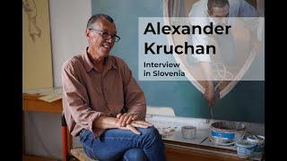 G.ART Gallery interview with painter Alexander Kruchan in Slovenia