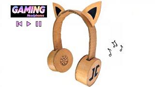 Cute Cardboard Headphone | How To Make Headphone From Cardboard DIY