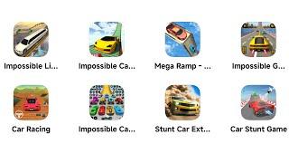 Impossible Limousine Tracks 3d,MEGA RAMP Car Racing,Car Racing,Stunt Car Extreme,Car Stunt Game