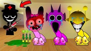 Sprunki Horror Pinki And Durple & Simon Wants me to Help Them but VS Mr.Black Doctor in Garry's Mod