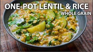 One Pot LENTIL AND RICE Recipe | Easy Vegetarian and Vegan Meals