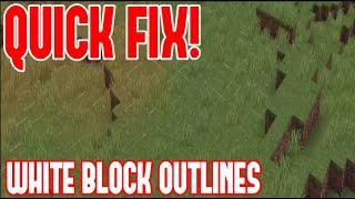 Minecraft - How to Fix Block Outline Glitch