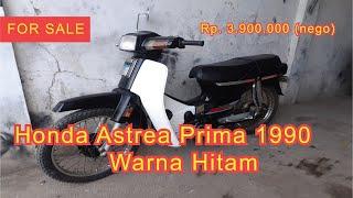 CLASSIC BANGET!!! Dijual Murah Honda Astrea Prima 1990 Warna Hitam