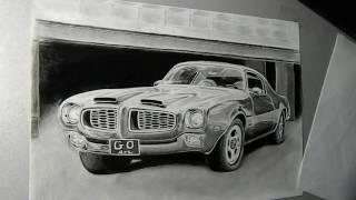 Рисунок машины/Muscle car/КАК НАРИСОВАТЬ МАШИНУ/how to draw a car