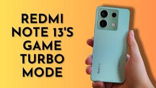 Is Redmi Note 13's Game Turbo Mode Really Efficient for Gaming?