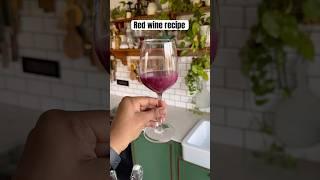 Homemade Red wine recipe from scratch 🫶 #shorts