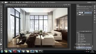 3D max + Ps.  Делаем лучи из окна в Фотошопе.Уроки в 3d max. Уроки Фотошопа. Проект Ильи Изотова.