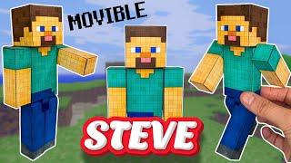 Como hacer figura de papel de STEVE de Minecraft Papercraft Articulado