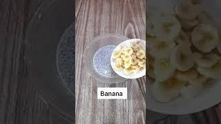 Banana chia seeds pudding recipe/Healthy breakfast idea #shorts #youtubeshorts