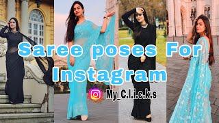 Top 10 Sareeposes idea | Saree Photo-shoot idea for Instagram  | My Clicks Instagram