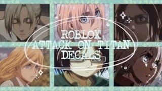 ~ || ROBLOX || Attack on titan decal codes "bloxburg, royale high, f3x/btools" || ~