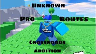 unknown pro crossroad routes! #untitledtaggame #roblox