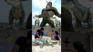  T-Rex dinosaur Attacked By King Kong |  VFX Park | #youtubeshorts