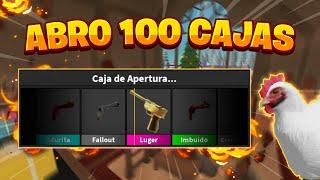 ABRIENDO 100 CAJAS  Murder Mystery 2!! Roblox