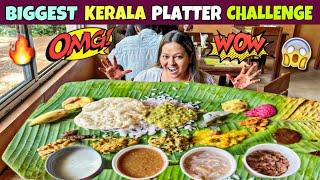 BIGGEST KERALA PLATTER EATING CHALLENGE | MASSIVE KERALA PLATTER EATING COMPETITION