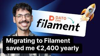 Migrating from DatoCMS to Filament saved me €2,400! (Laravel + Filament marketing website setup)