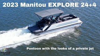 2023 Manitou EXPLORE 24+4 Pontoon; much more than a boat