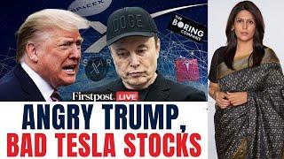 Trump vs Musk LIVE: Tesla Now Worst Performing Stock, Loses $300 Billion | Palki |Vantage |Firstpost