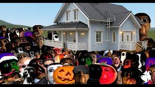 Obunga family SV Houses! / Found the killing weapons Nextbot / Garry's Mod / Nextbot / Obunga