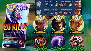 20 KILLS ! ALPHA MAX DAMAGE BUILD (PLEASE TRY)! BUILD TOP 1 GLOBAL ALPHA!!