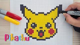 Como dibujar a PIKACHU en PIXEL ART – Tutorial paso a paso