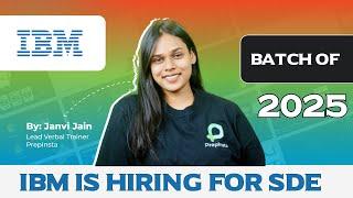 IBM is Hiring for 2025 Batch | Software Developer