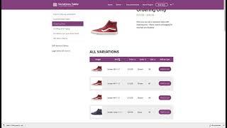 How to transform your variable products into a beatiful table | WooCommerce Variations Table