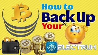 How To Backup Electrum With Bitcoin Wallet | Electrum tutorial | BTC