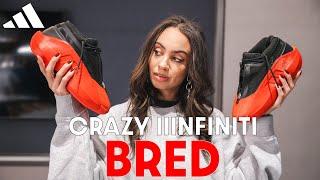 A different kind of BRED! Adidas Crazy Iiinfinity Bred Review Sizing and How to Style