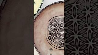 Plate with flower of life
