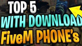 TOP 5 FiveM PHONE Scripts ⭐ WITH DOWNLOAD  QUICK PREVIEW