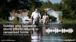 Soldier who helped in storm efforts returns to ransacked home