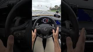 The Lexus LC500 Gets to 60 in 5.5 Seconds in the Rain (POV Drive #shorts)